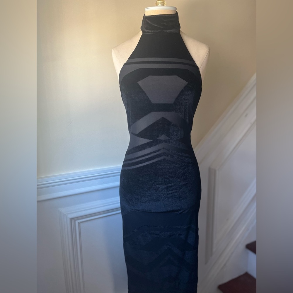 Black Halter Dress